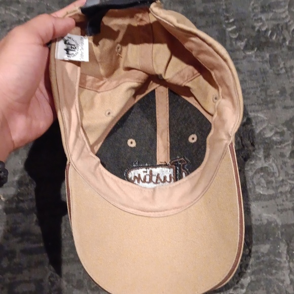 Justin Boots Rhinestone Cap Hat Cowboy Cap Adjustable Brown - Picture 5 of 6